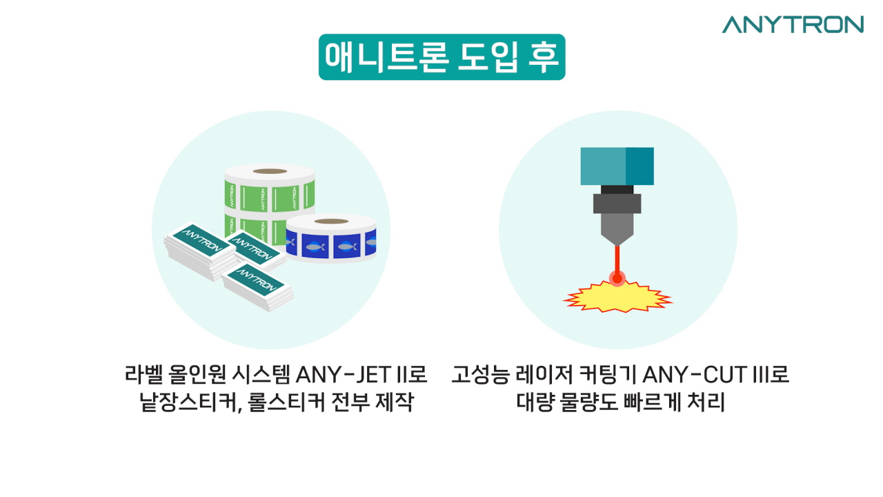 디지털-라벨-제작-시스템-라벨프레스-레이저-커팅기-도입-다품종소량스티커-대응