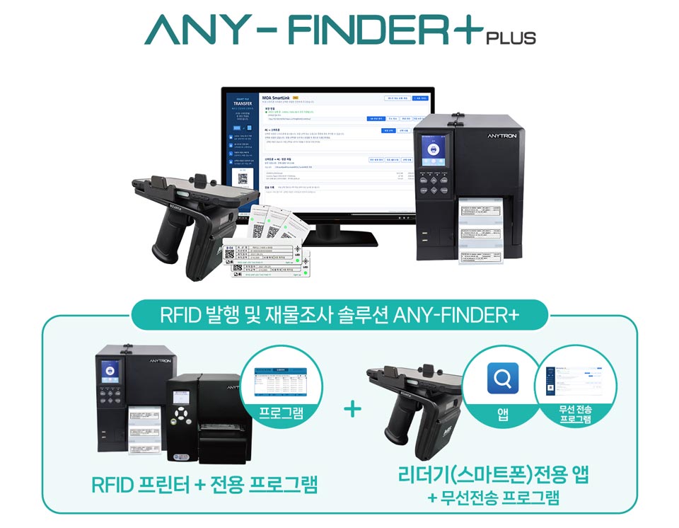 애니트론 RFID 재물조사 시스템 - LED 태그, 리더기 